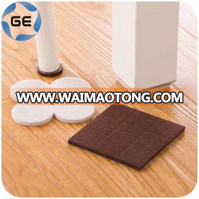 Quality Table Leg Pads Adhesive Furniture Leg Feet Non Slip Rug Felt Pads Protetcors Anti Slip Beige Mat Fittings